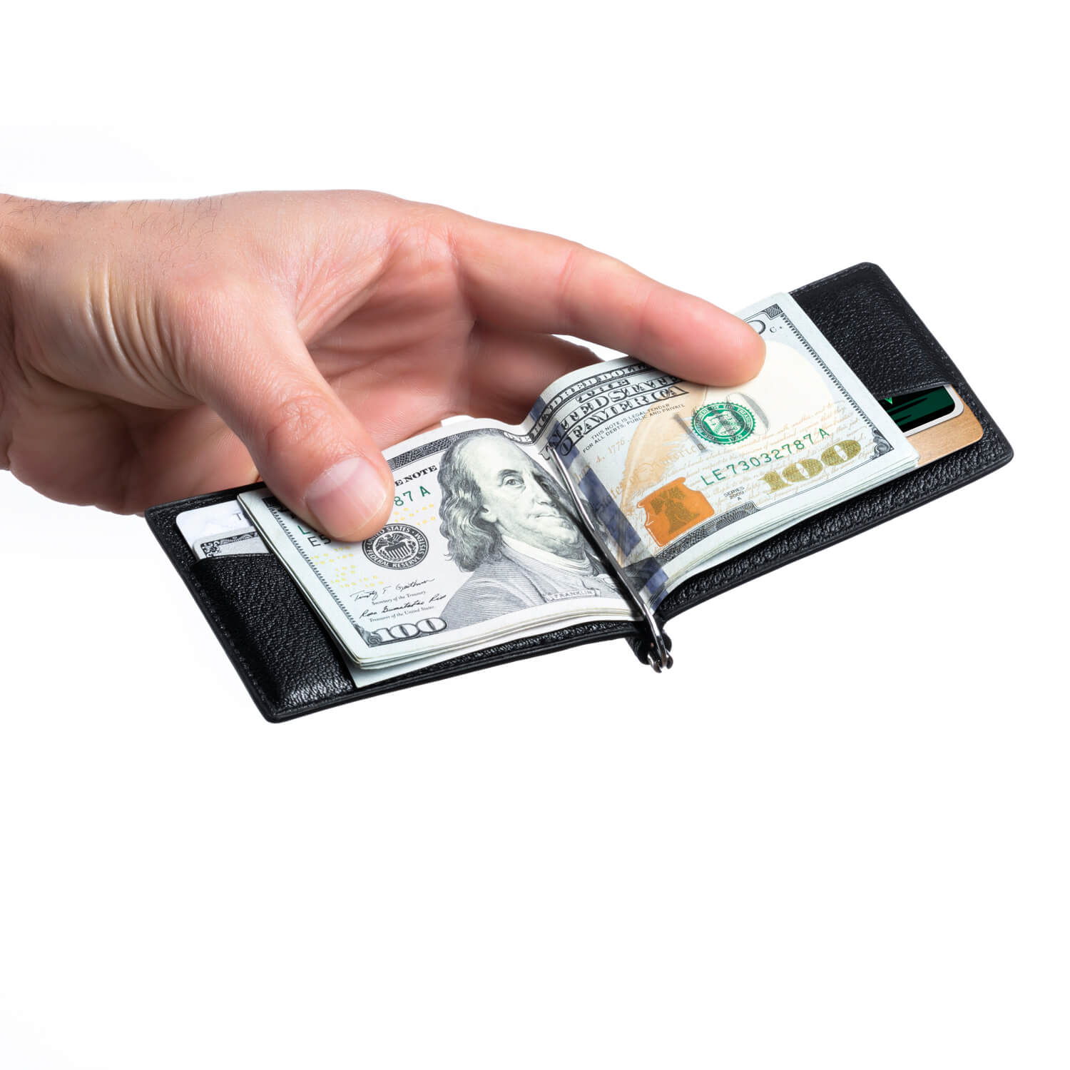 Serel's Groovy Slim Minimalist Money Clip Wallet for Men